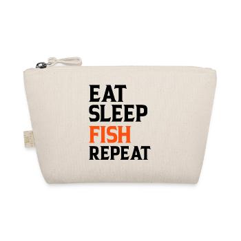 Eat Sleep Fish Repeat - Organic Pouch - nature - Front