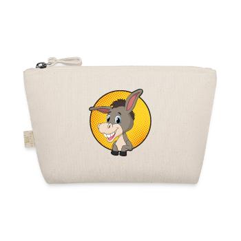 Gift idea donkey fans, boys, children, girls - Organic Pouch - nature - Front