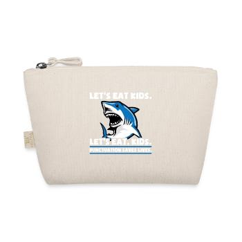 Shark Lets Eat Kids Shark Sharks - Organic Pouch - nature - Front