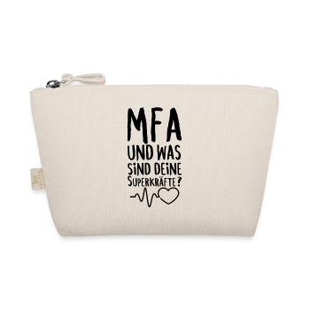 MFA Arzthelferin lustige Superkräfte Geschenk - Bio-Täschchen - Natur - Vorne