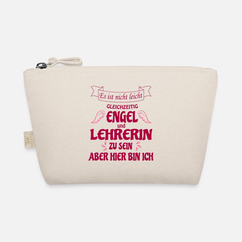 Lehrerin, Spruch, Engel und Lehrerin Motivation - Bio-Täschchen - Natur