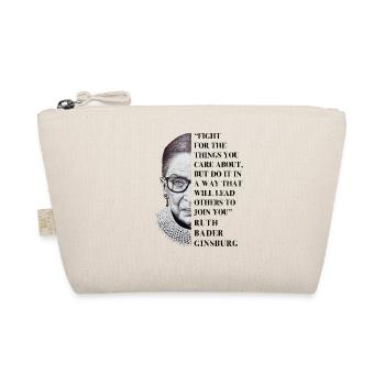 Notorious RBG Shirt Dissent Anti  Political F - Organic Pouch - nature - Front