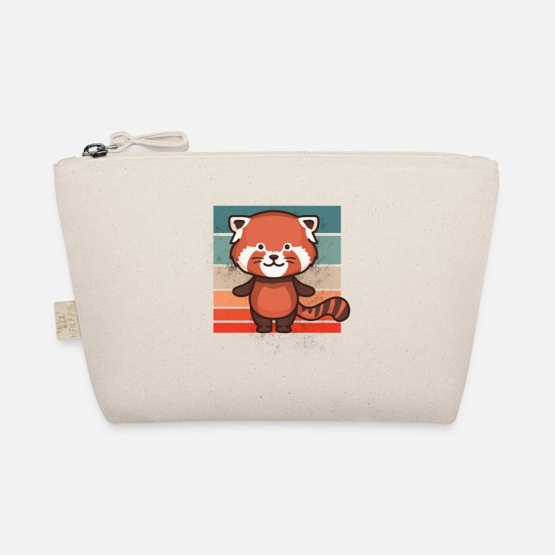 Red panda pandas panda bear Organic Pouch