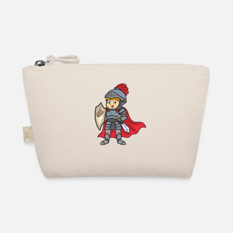 Friendly knight as a birthday present design Organic Pouch