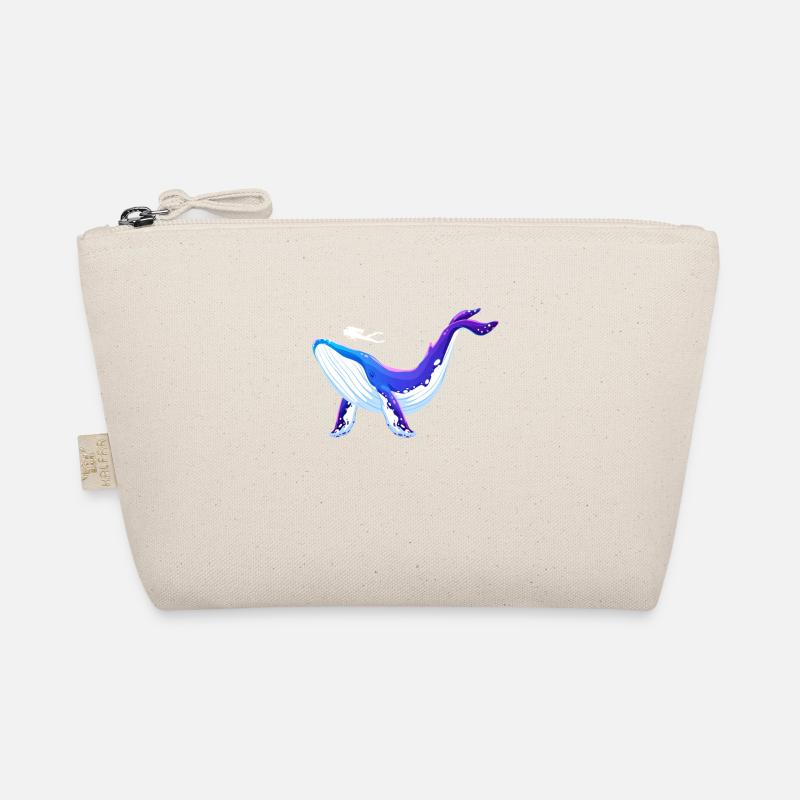 Conception de baleine bleue et de plongeur Trousse biologique