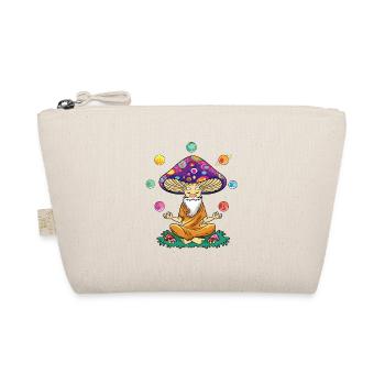 Funny mushroom with yoga and solar system planets - Organic Pouch - nature - Front
