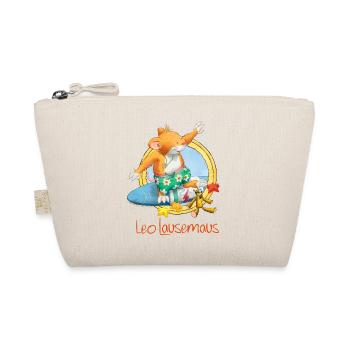 Leo Lausemaus Sommer Surfer Urlaub - Bio-Täschchen - Natur - Vorne