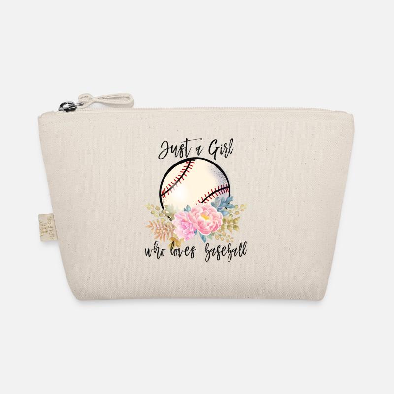 Nur ein Mädchen, das Baseball liebt Bio-Täschchen