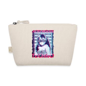Acid House Techno Glitch Vaporwave Manga Raver DJ - Organic Pouch - nature - Front
