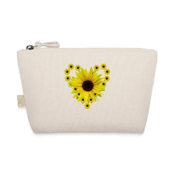 Sunflower heart, sunflower, sunflower, heart - Organic Pouch - nature - Front