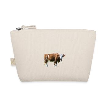 Kuh Geschenk Kinder - Bio-Täschchen - Natur - Vorne
