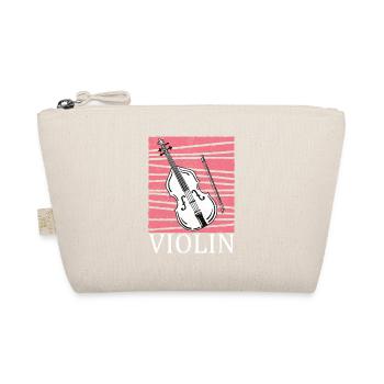 Beautiful violin gift for violin & violin players - Organic Pouch - nature - Front