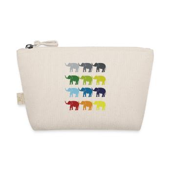 Néon Pop Art Retro Elephant Idée cadeau d’éléphant - Trousse biologique - nature - Devant