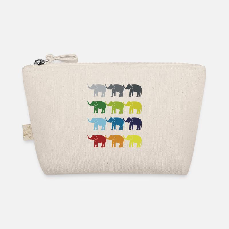 Néon Pop Art Retro Elephant Idée cadeau d’éléphant Trousse biologique