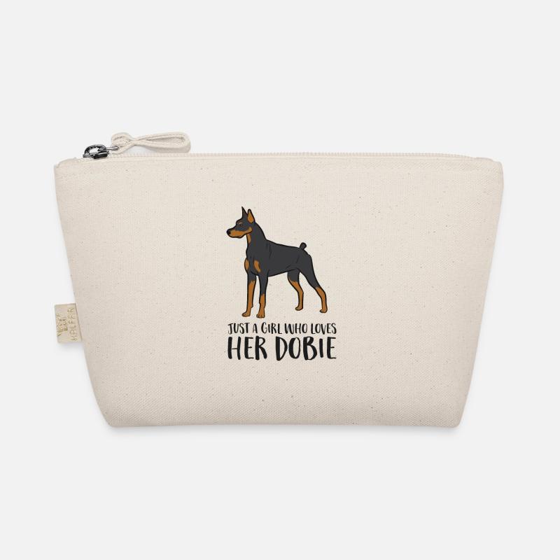 Nur ein Mädchen, das lieben ihre Dobie Dobermann Bio-Täschchen