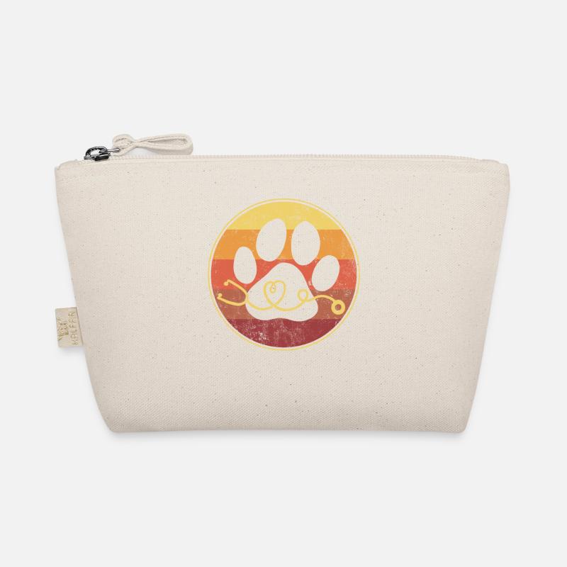 Veterinarian Tech Veterinary Stethoscope Retro Organic Pouch