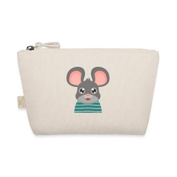 Maus mit großen Ohren - Bio-Täschchen - Natur - Vorne