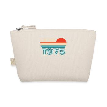 Vintage 1975 birthday retro vintage gift - Organic Pouch - nature - Front