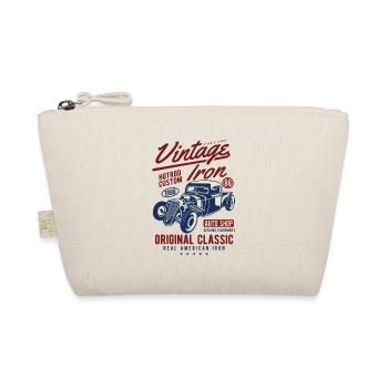 Vintage iron original classic - Awesome vintage ca - Organic Pouch - nature - Front