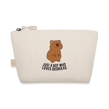 Just a Boy Who Loves Quokkas - Organic Pouch - nature - Front