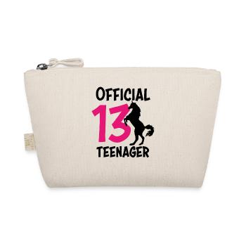13th birthday 13 years teenager gift girl - Organic Pouch - nature - Front