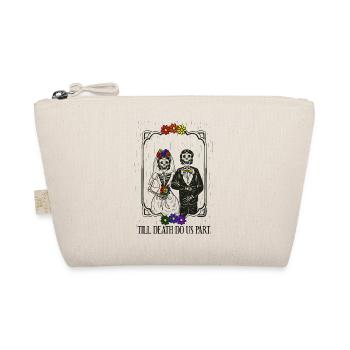 Till Death Do Us Part Lesbian Wedding Couple LGBT - Organic Pouch - nature - Front