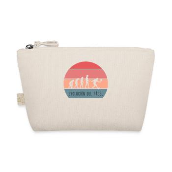 Paddle tennis funny design paddle retro evolution - Organic Pouch - nature - Front
