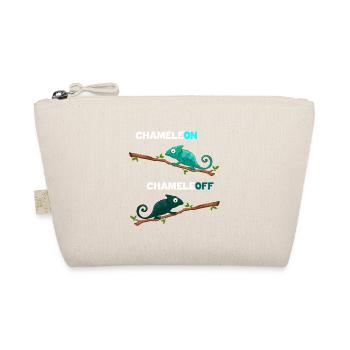 Chameleon Chameleoff - Funny chameleon saying - Organic Pouch - nature - Front