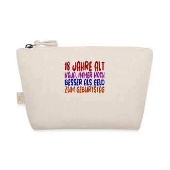 18 Jahre 18 Geburtstag Geschenk - Bio-Täschchen - Natur - Vorne