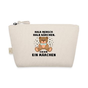 halb Mensch halb Bärchen Ich bin ein Märchen - Bio-Täschchen - Natur - Vorne