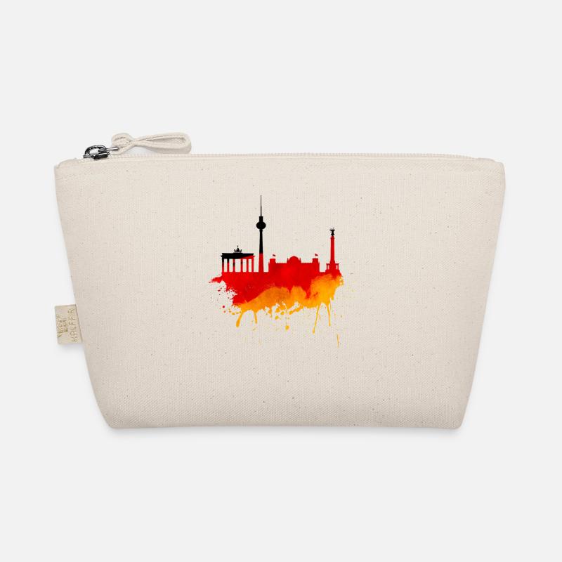 Berlin Skyline Germany Flag German Flag Organic Pouch