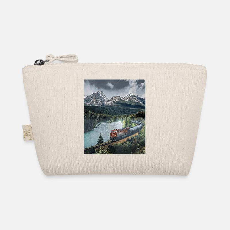 Train ride through mountain landscapes, Canada Organic Pouch