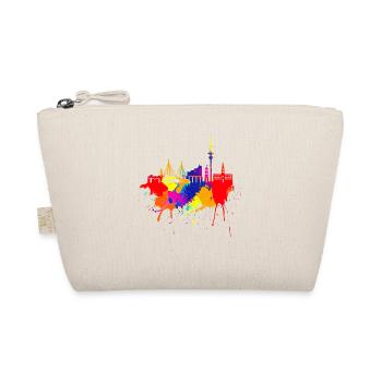 Hamburg Skyline Colorful Colors Painting Art Pearl - Organic Pouch - nature - Front