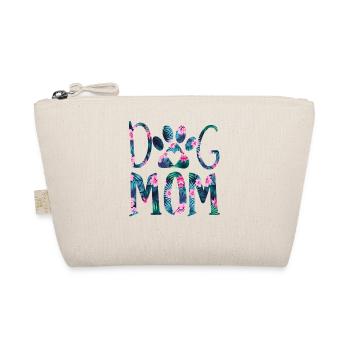 Dog Mom - Dog Mom - Dog Mom Flowers Pattern - Organic Pouch - nature - Front