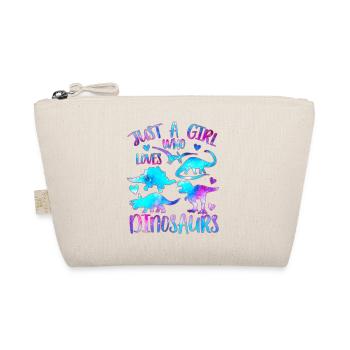 Just a girl who loves Dinosaurs - Organic Pouch - nature - Front