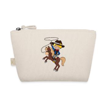 Cowboy cool à cheval cadeau pour enfants - Trousse biologique - nature - Devant