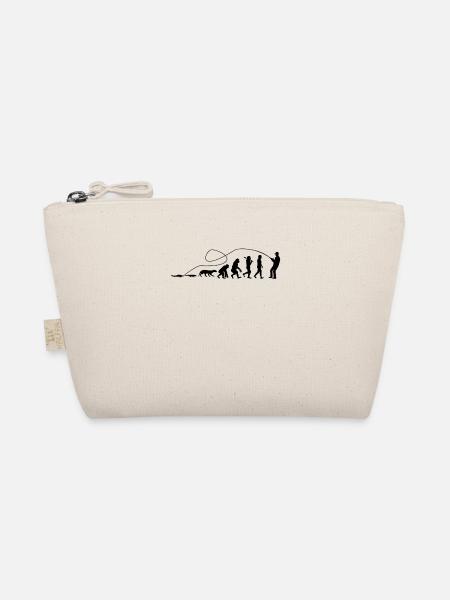 Evolution Angler TShirt - Organic Pouch - nature - Front