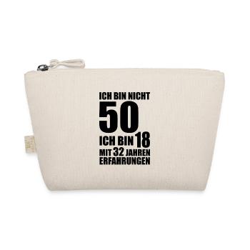 Lustiger 50 Geburtstag Spruch Geschenk - Bio-Täschchen - Natur - Vorne