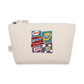 Comic superhero comic books kids gift - Organic Pouch - nature - Front