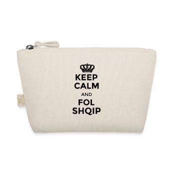 Restez calme et suivez shqip Parlez albanais shqip - Trousse biologique - nature - Devant