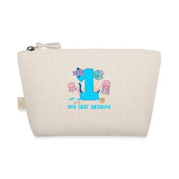 Anniversaire bébé - 1er anniversaire océan - Trousse biologique - nature - Devant
