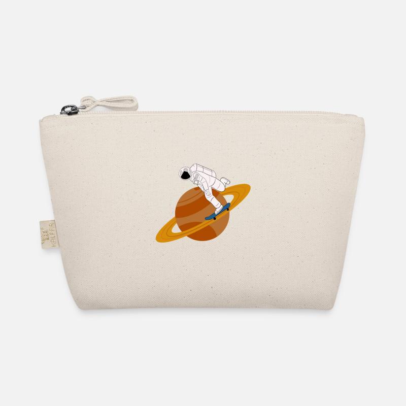 Astronaute Skateboard Saturne Anneaux Space Gift - Trousse biologique - nature