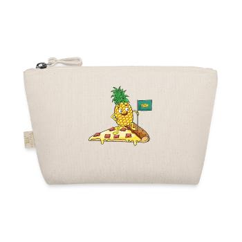 Lustige Ananas erobert die Pizza - Pizza Hawaii - Bio-Täschchen - Natur - Vorne