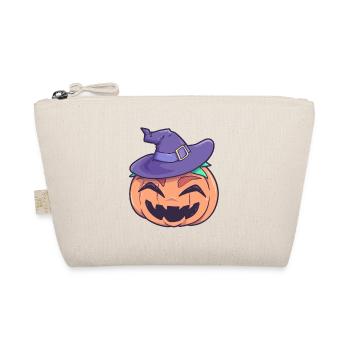 Pumpkin witch halloween monster - Organic Pouch - nature - Front