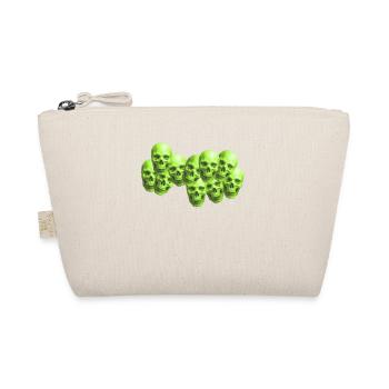 skull neon place art work trend style aesthetic - Organic Pouch - nature - Front