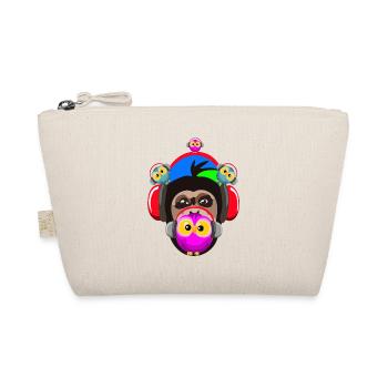 Monkey and the birds - party animals - Bio-Täschchen - Natur - Vorne