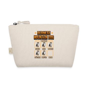 Dog Bernese Mountain Dog Funny Tricks Gift - Organic Pouch - nature - Front