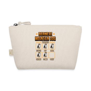 Dog Bernese Mountain Dog Funny Tricks Gift - Organic Pouch - nature - Front