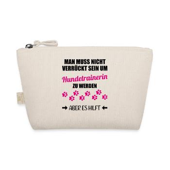 Hundetrainerin Lustiger Spruch Geschenk - Bio-Täschchen - Natur - Vorne