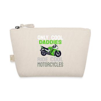 Nur Coole Väter fahren Coole Motorräder - Bio-Täschchen - Natur - Vorne